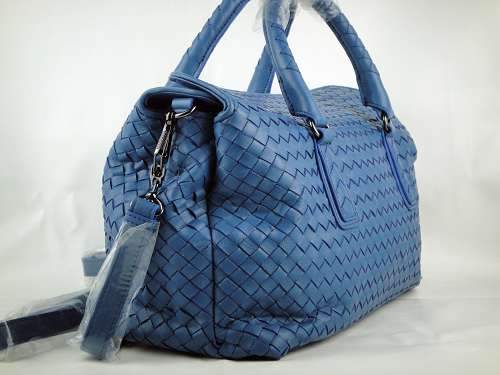 Bottega Veneta Lambskin Tote Bag 1028 Sky Blue